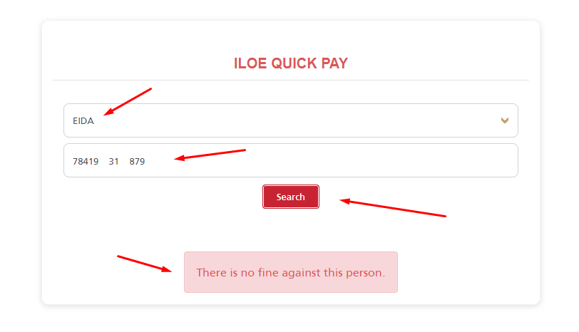 Check and Pay Your ILOE Fines