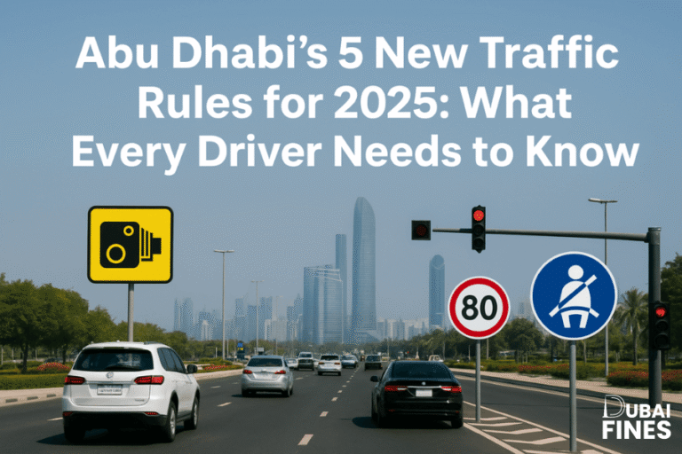 Abu Dhabi's 5 New Traffic Rules for 2025 What Every Driver Needs to Know