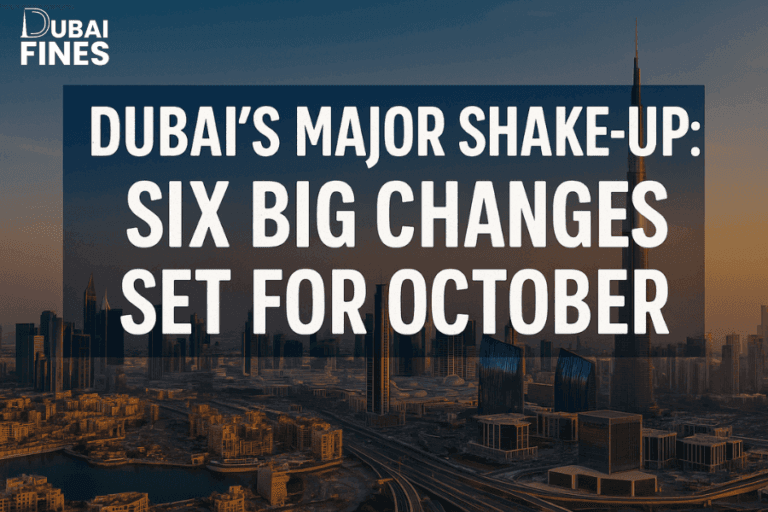 Dubai's Major Shake-Up Six Big Changes Set for October 2025