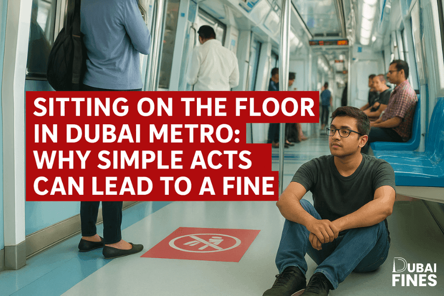 Sitting on the Floor in Dubai Metro Why Simple Acts Can Lead to a Fine