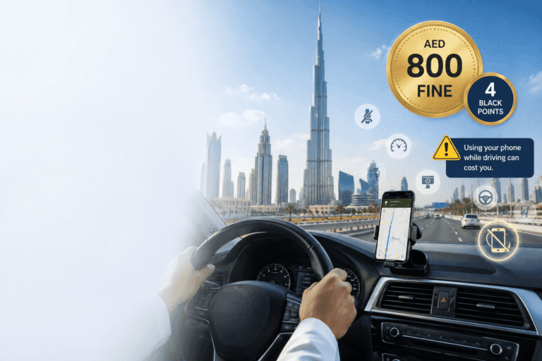 Phone Holder in Dubai Won’t Stop a Fine